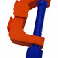 Hot Wheels Compatible Track C Clamp (Orange/Blue)