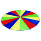 Excellerations Brawny Tough 20-Foot Rainbow Play Parachute For Kids With 16 Handles, Kids Toy (Item # P20)