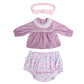 Wooroy Reborn Baby Doll Clothes 20 Inch For 17-20 Inch Reborn Doll Girl Purple Reborn Baby Dolls Outfits Reborn Baby Clothing Baby Sets