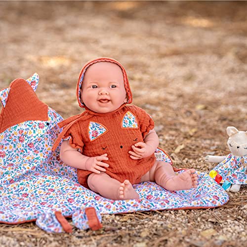 Jc Toys - La Newborn Nature Collection| 15.5'' Soft Body Baby Doll And Accessories | Designed By Berenguer Made In Spain | Ages