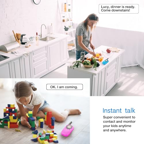 Walkie Talkies For Kids Toys For Boys Girls 4-6, 3 Miles Range Walkie Talkie To Camping, Outdoor 4 Year Old Girl Birthday Gifts For 3 4 5 6 7 Year Old Boy Girl Gifts Age 6-8 (Red-Pink)