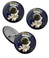 Le Delite 10 Pieces Space Theme Badges, Birthday Supplies, Return Gifts For Kids Accessories, Party Items, Button Badge Decorate
