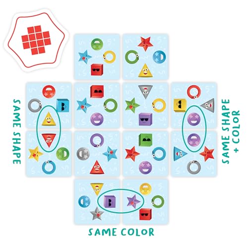 WHAT DO YOU MEME? Pattern Party Head-to-Head Puzzle Game, Compact Multicolored Cardstock, Model PP4070, Brain Teasers for Kids 5+