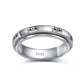 HOOHWE Spinner Rings for Anxiety,S925 Sterling Silver Fidget Anxiety Worry Relieving Boredom ADHD Autism Band Rings for Teen (3-