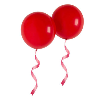 Oupking 18 Inch Red Balloons Big Round Latex Balloon Giant Thick Red Balloons For Party Decorations Pack Of 25