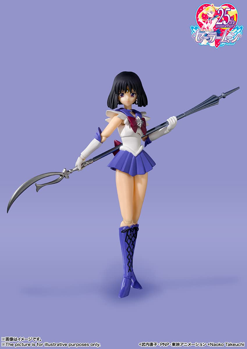 Tamashii Nations - Pretty Guardian Sailor Moon S - Sailor Saturn -Animation Color Edition, Bandai Spirits S.H.Figuarts Action Figure