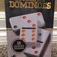 Cardinal Double Six Color Dot Dominoes Set in Ivory Collectors Tin, Model 8875, 28 Plastic Dominoes