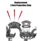 Replacement Parts For Imaginext The Joker Laff Factory Playset - Gbl26 ~ Replacement Red Projectiles ~ Package Of 3
