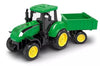 Waktoro Agriculture Green Tractor Toy With Trailer, Kids Farm Vehicle, Plastic Construction With Wheels, Educational Play Set