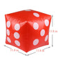 11.8'' Jumbo Inflatable Dice, 2pack Outdoor Fun Giant Inflatable Dice Set and 12mm 10pcs Dice for Indoor and Outdoor Broad Game,