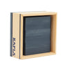 Kapla 40 Squares Dark Blue - Wooden Construction Set - 40 Dark Blue Colored Building Planks - For Ages 3+