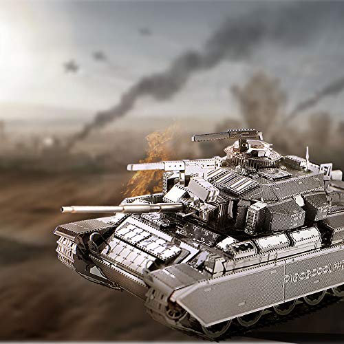 Piececool 3D Puzzles For Adults Metal Tank Model Kits-Centurion Afv Tank Diy 3D Metal Model Building Blocks Brain Teaser Puzzle