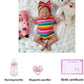 Zlgkjk Reborn Baby Dolls, 18'' Realistic Newborn Dolls Girl With Soft Vinyl Silicone Full Body, Lifelike Sleeping For Girls, Dol