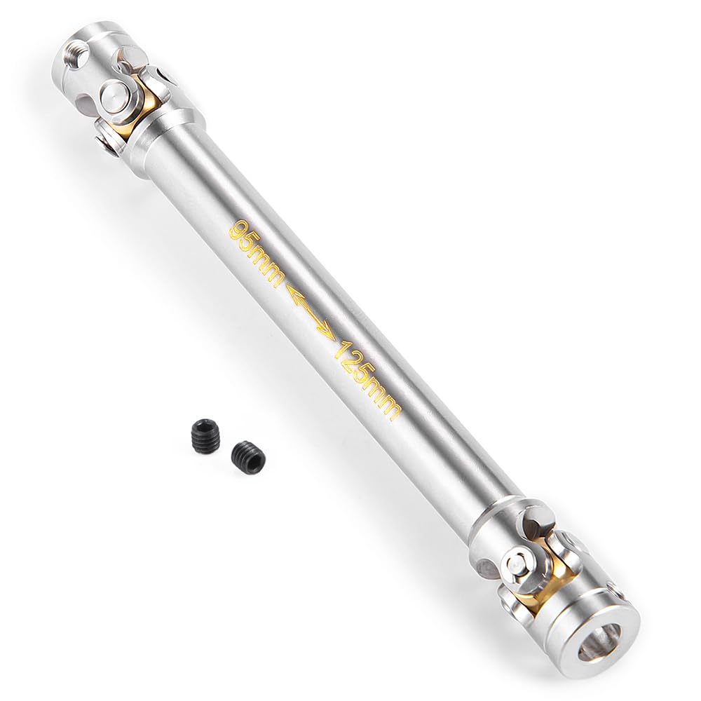 RC-Hub 1Pcs RC Driveshafts Metal Drive Shaft 45-50/47-57/55-67/60-80mm for 1:14 Tamiya Trailer Tractor Truck RC Crawler Car (95m