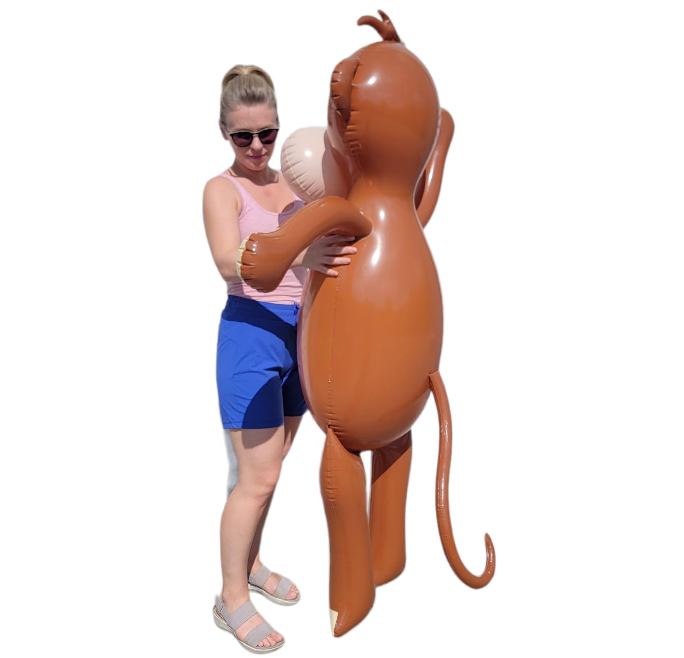 Huge 65' (Over 5 Feet) Tall Inflatable Monkey (Vinyl) Fun Jungle Animal Safari Africa Tropical Birthday Party Decoration! (1 Pack)