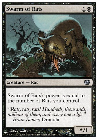 Magic: The Gathering - Swarm of Rats - Eighth Edition