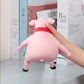 Yjhwlf Stretchy Glue-Sand Filled Rubber Pig, Latex Piglet Soft Decompression Doll Toy, Animal High-Elastic Stretchable Decompres