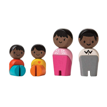 Plan Toys- Family (Afro-American), 6266, Wood