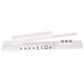 Gustaria Mahjong All-In-One Tile Rack & Pusher, Clear Acrylic Mahjong Rack And Pusher Combo, Modern American Majiang Tile Racks, Set Of 4, White