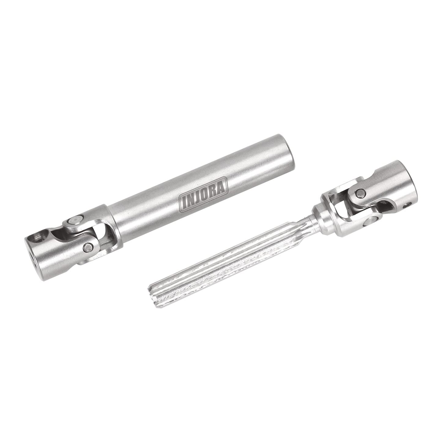 INJORA Steel Drive Shaft 2Pcs Center Drive Shaft for Axial SCX24 AXI00002 JLU AXI00001 C10 Bronco AXI00006 Upgrate Parts