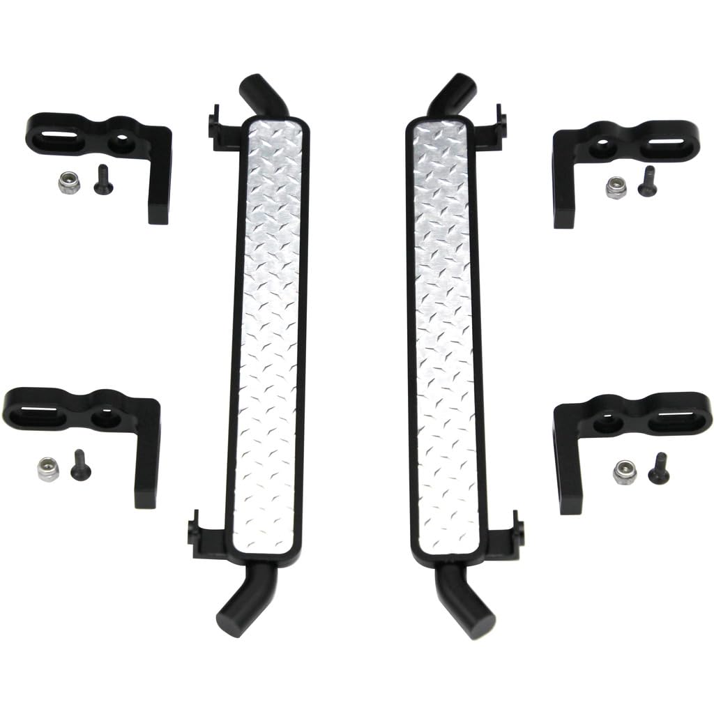 Hot Racing TRXF33DP01 Aluminum Diamond Rock Rail Side Step (2) - TRX-4