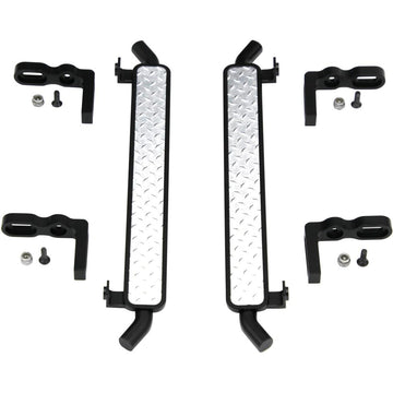 Hot Racing TRXF33DP01 Aluminum Diamond Rock Rail Side Step (2) - TRX-4