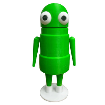 Superbe Repo 3D Printed Character Figure, R.E.P.O Horror Game Posable Articulated Collectible Model For Fans Gift (Green)