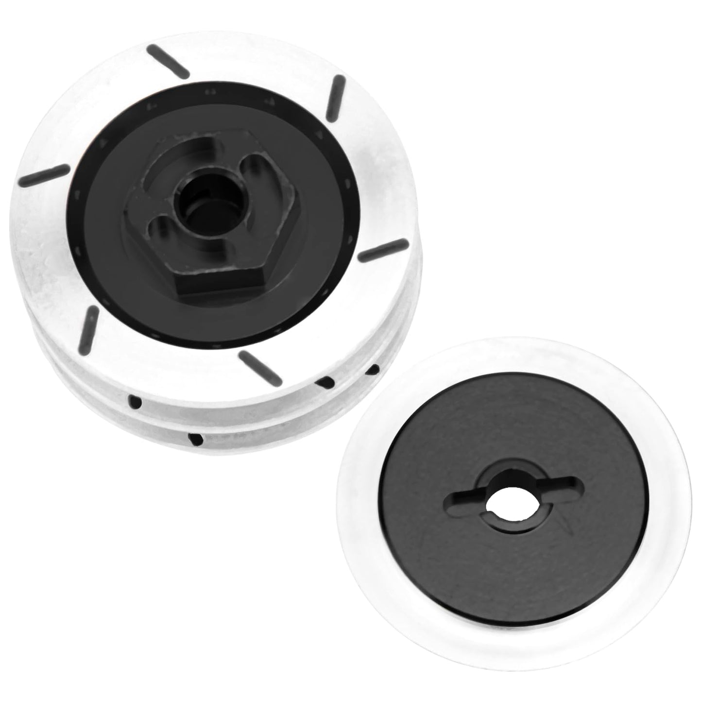 4Pack Vgoohobby Aluminum Alloy RC 12mm Hex Hub Wheel Rim Brake Disc Compatible with HSP HPI Traxxas Tamiya 1/10 On-Road Racing M