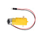 AEDIKO 4 Sets TT Motor DC 3-6V Gearbox Motor Dual Shaft 200RPM Ratio 1:48 Motor with Tire Wheel Kit for Arduino DIY Smart Car Ro