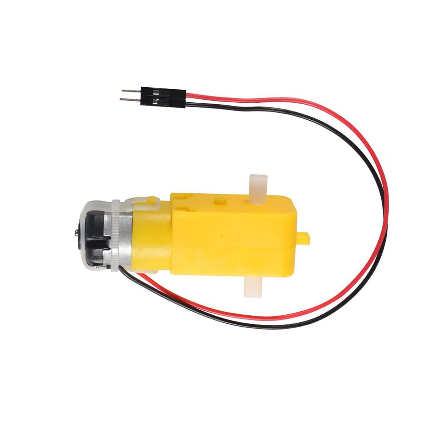 AEDIKO 4 Sets TT Motor DC 3-6V Gearbox Motor Dual Shaft 200RPM Ratio 1:48 Motor with Tire Wheel Kit for Arduino DIY Smart Car Ro