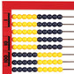 Learning Resources 2-Color Desktop Abacus, Red Frame, Color Coded, Math Concepts, Ages 5+