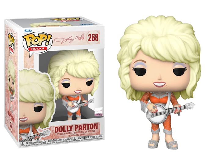 Pop Rocks: Dolly Parton Funko Vinyl Figure (Bundled With Compatible Box Protector Case), Multicolor, 3.75 Inches