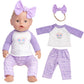 Sweet Dolly Doll Clothes New Born Baby Doll Clothes, Coat, Pajamas, Bodysuits Outfits For 14 Inches To 18 Inches Dolls, 15 Inch