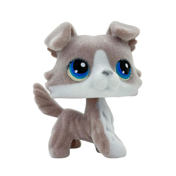Lpscb Custom-Made Flocked Pet Shop Toy Fuzzy Animal Figure Short Hair Cat Dog Collie Dachshund Great Dane Cocker Spaniel (Tan #6