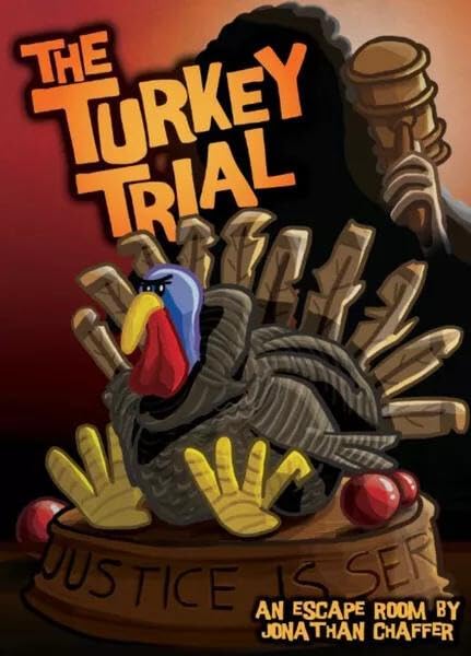 Grand Gamers Guild Holiday Hijinks 7 Strategy Board Game - Turkey Trial - Cardboard