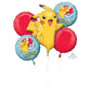 Amscan Bouquet Pokemon - Mylar Foil, Multicolor, Various Sizes, Model 3633401