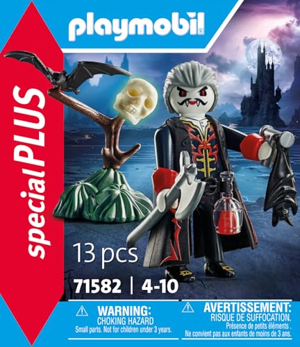 PLAYMOBIL Dracula Figure - Multicoloured Plastic Toy - Model 71582