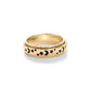 Pavoi Spinning Anxiety Ring (Moon And Star, Yellow Gold, 6)