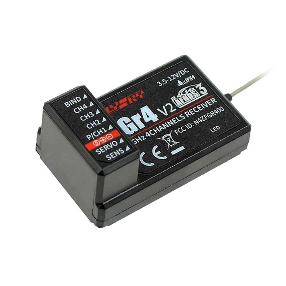 GoolRC Flysky FS-FGr4 V2 Receiver 2.4Ghz 4CH AFHDS3 Receiver for Flysky Noble FS-NB4 Transmitter