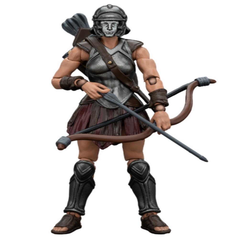 Joytoy 1/18 Strife Roman Republic Legionary Light Infantry Bow And Arrow Female Collector'S Edition Action Figure -4.25Inch