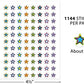Teacher Created Resources Fancy Stars 2 Mini Stickers Valu-Pak, 1144 Pieces