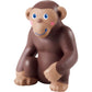 Haba Little Friends Monkey - Chunky Plastic Zoo Animal Toy Figure (2.5' Tall)