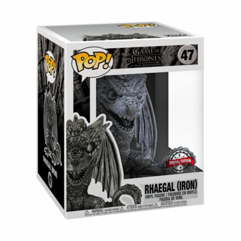 Pop! Game Of Thrones 47 Rhaegal Iron Super Sized 6 Inch Special Edition (Target)