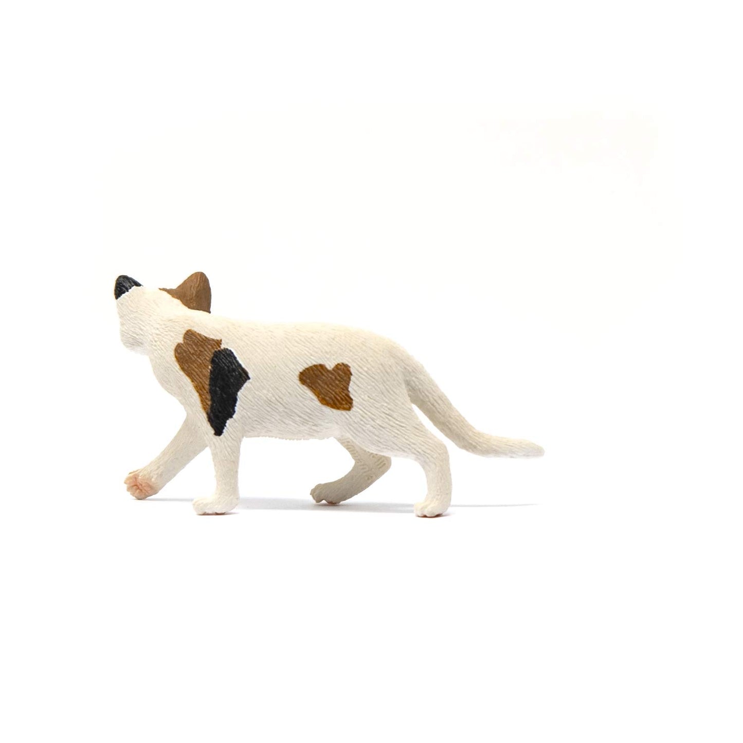 Schleich Farm World, Realistic Cat Animal Toys For Kids, American Shorthair Cat Toy, Brown And White, Ages 3+