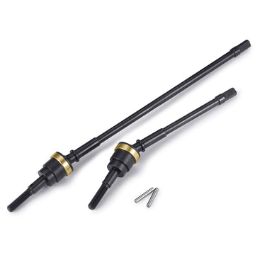 WEFEINO 2Pcs HD Steel Front Axle CVD Drive Shafts for 1/10 Axial Wraith 90018 RC Crawler Car