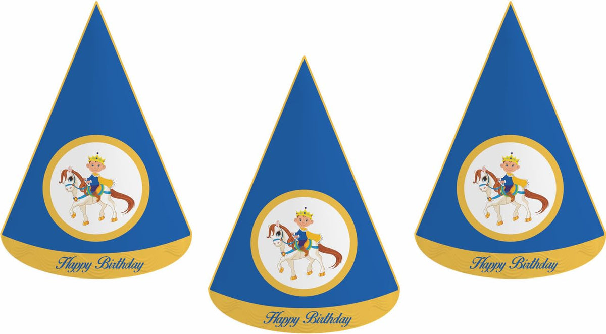 Untumble Prince Theme Birthday Decoration Party Hats | Prince Theme 1st Birthday Party Decorations With Party Hats | Prince Birt