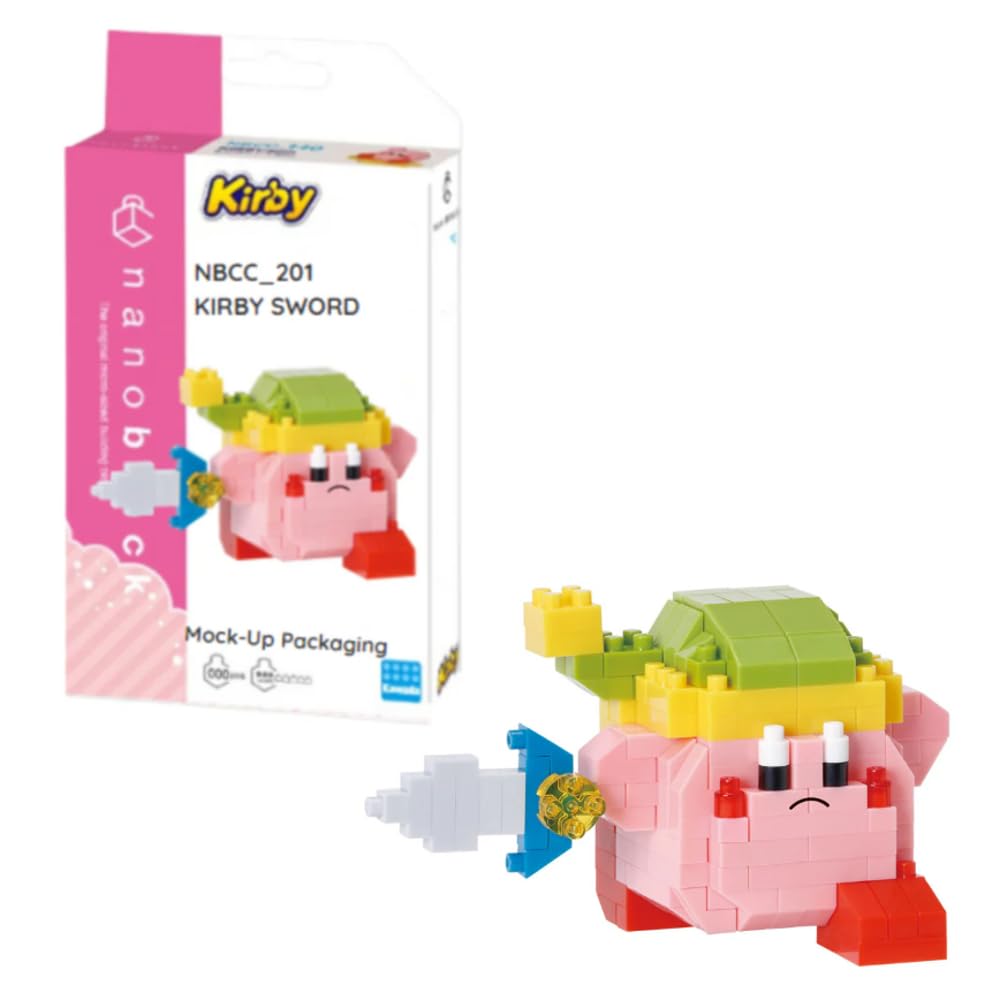 nanoblock Kirby Sword Building Kit - 1.65" Plastic Model (NAN22897)