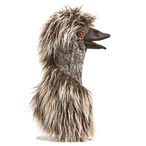 Folkmanis Emu Puppet, Brown, Acrylic, One Size, Model 3184