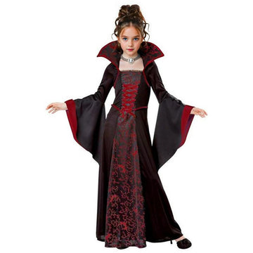 Itvti Vampire Costume For Girls Kid Halloween Carnival Fancy Black Dress For Cosplay, 4-5 Years(Tag 120)