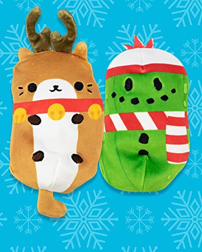 Cats Vs Pickles - Limited Edition Holiday 12Pk - 4'' Cute Cuddly Collectible Bean Plush Toy - Great For White Elephant, Gift Exc